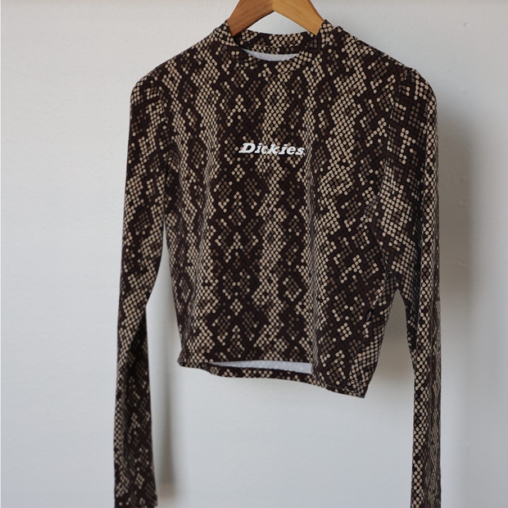 Dickies Brown Snake Print Women's Top